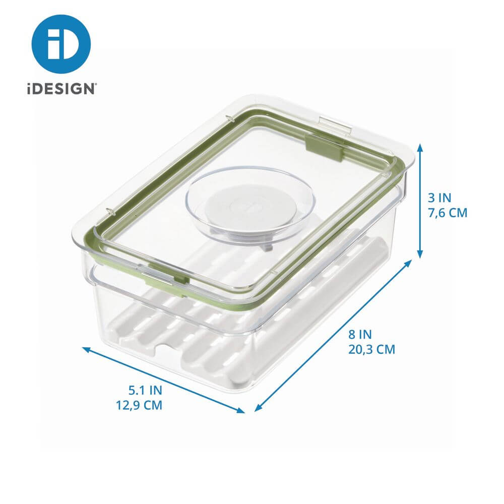 iDesign Fridge Container with Insert Tray Medium Short - KITCHEN - Fridge and Produce - Soko and Co