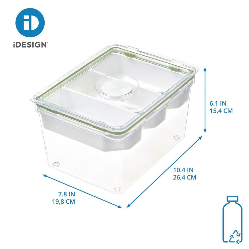 iDesign Fridge Container with Insert Trays Large Tall - KITCHEN - Fridge and Produce - Soko and Co