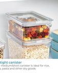 iDesign Pantry Container with Clear Lid Medium Short - KITCHEN - Food Containers - Soko and Co