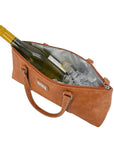 Insulated Wine Purse Faux Leather - WINE - Bags and Carriers - Soko and Co