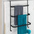 Irpinia 3 Rail Over Door Towel Rack Matte Black - BATHROOM - Towel Racks - Soko and Co