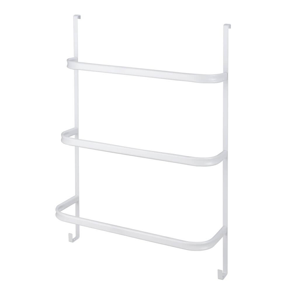 Irpinia 3 Rail Over Door Towel Rack White - BATHROOM - Towel Racks - Soko and Co