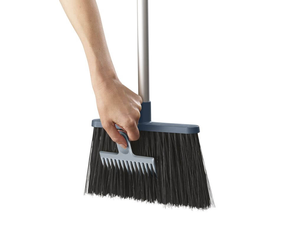 Joseph Joseph CleanStore Wall Mounted Long Bristle Broom Blue - LAUNDRY - Cleaning - Soko and Co