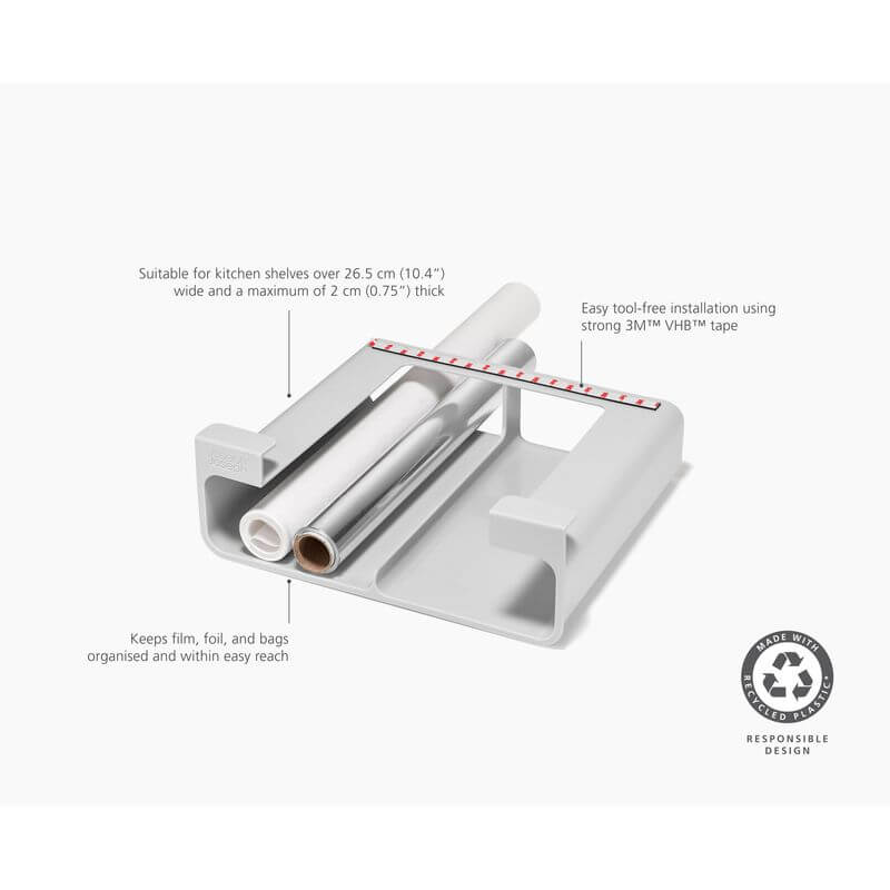Joseph Joseph Cupboardstore Undershelf Wrap Holder - KITCHEN - Organising Containers - Soko and Co