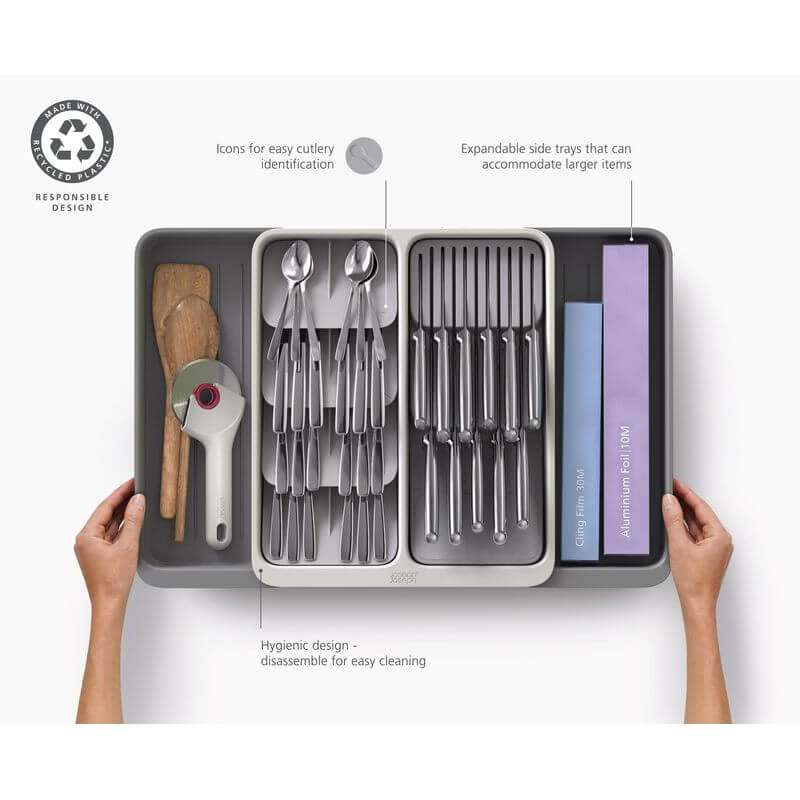 Joseph Joseph Drawerstore Expanding Knife, Cutlery &amp; Utensil Tray - KITCHEN - Cutlery Trays - Soko and Co