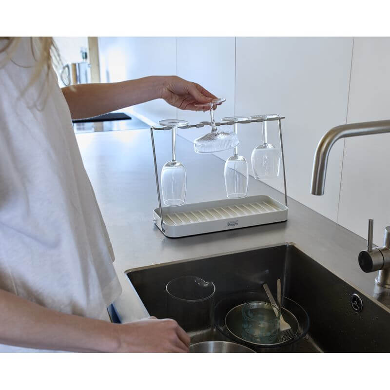 Joseph Joseph Drysmart Wine Glass Drying Rack - KITCHEN - Dish Racks and Mats - Soko and Co