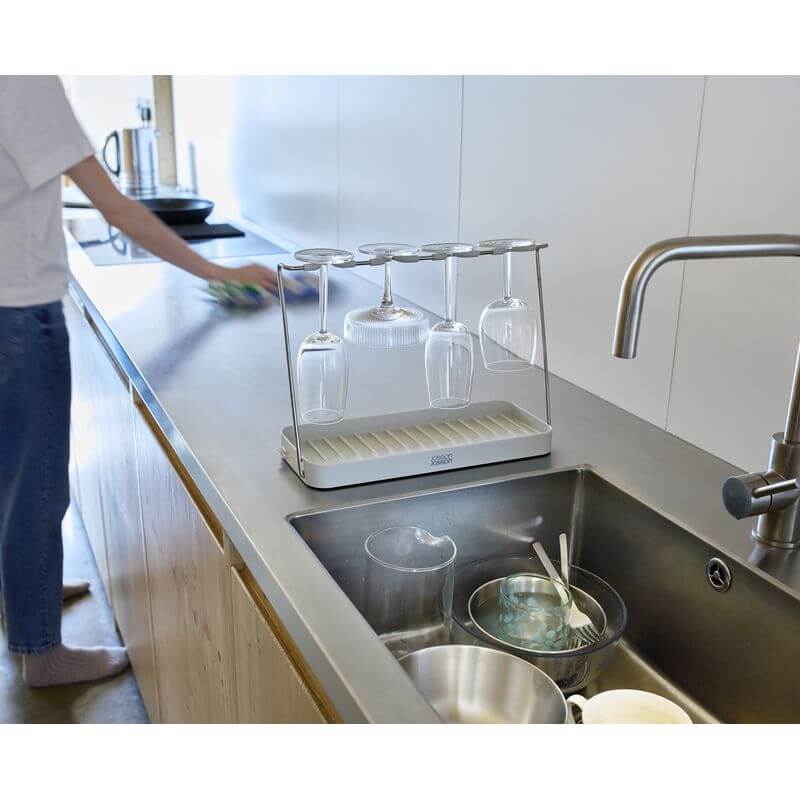 Joseph Joseph Drysmart Wine Glass Drying Rack - KITCHEN - Dish Racks and Mats - Soko and Co