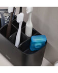 Joseph Joseph EasyStore Toothbrush Caddy Large Matte Black - BATHROOM - Toothbrush Holders - Soko and Co