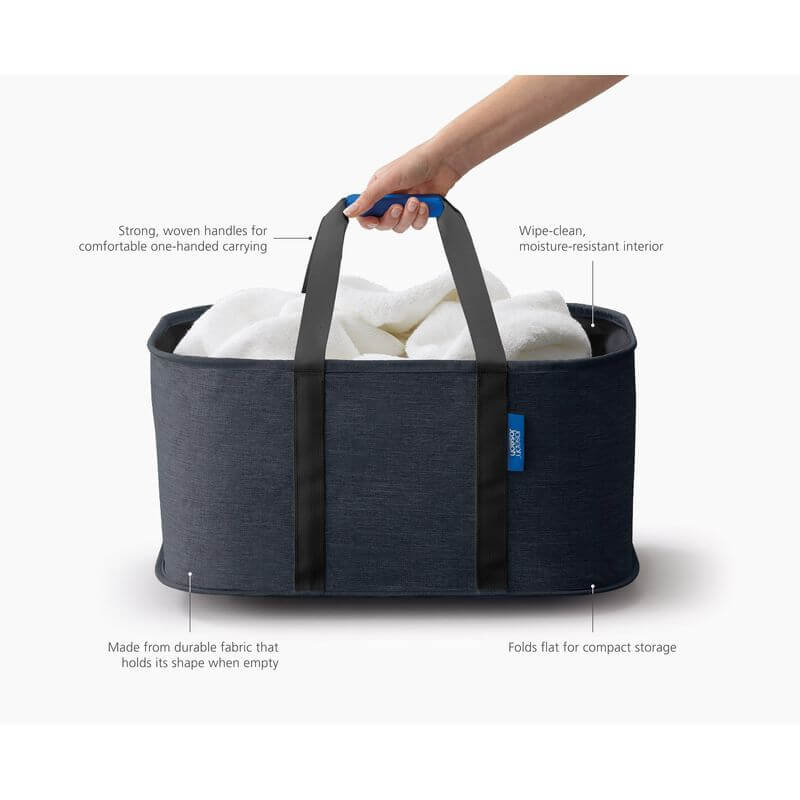 Joseph Joseph Hold-All Collapsible Laundry Basket Black - LAUNDRY - Baskets and Trolleys - Soko and Co