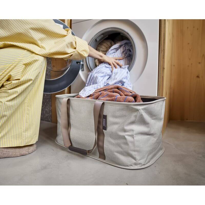 Joseph Joseph Hold-All Collapsible Laundry Basket Ecru - LAUNDRY - Baskets and Trolleys - Soko and Co