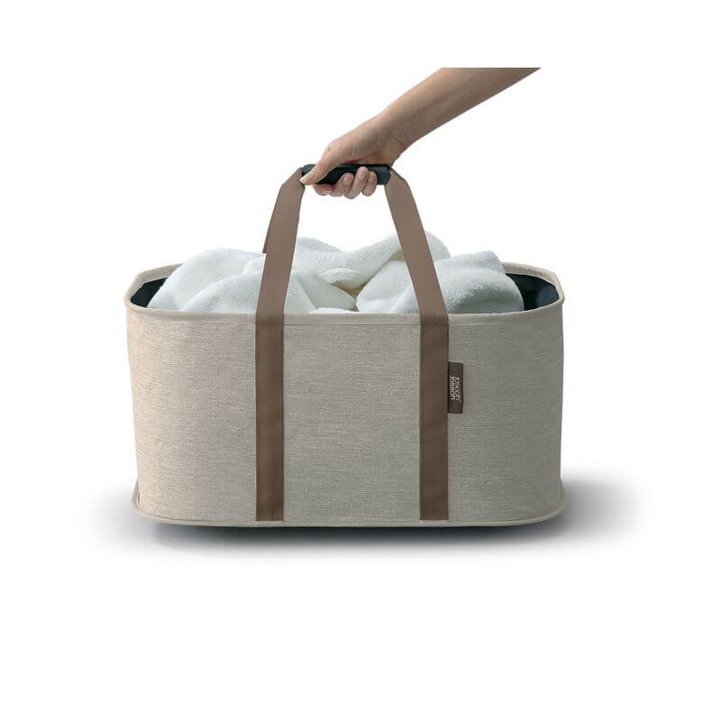 Joseph Joseph Hold-All Collapsible Laundry Basket Ecru - LAUNDRY - Baskets and Trolleys - Soko and Co