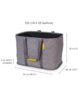 Joseph Joseph Hold-All Max 55L Collapsible Laundry Basket Grey - LAUNDRY - Baskets and Trolleys - Soko and Co