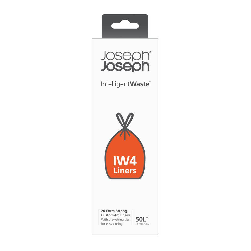 Joseph Joseph IW4 50L Grey Custom-Fit Bin Liners 20 Pack - KITCHEN - Bin Liners - Soko and Co