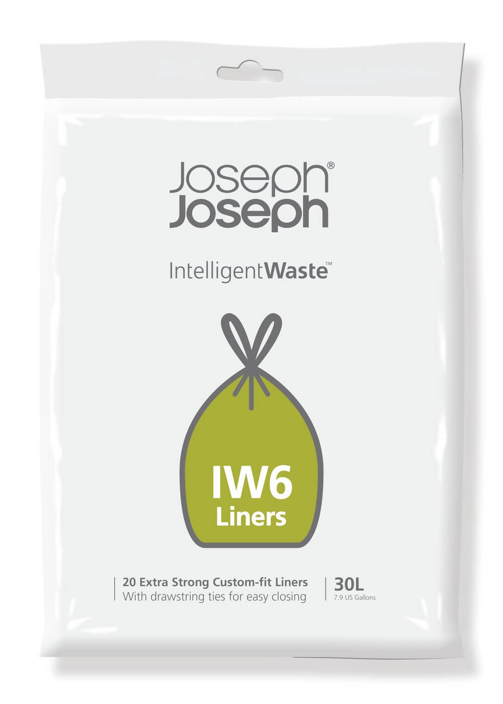 Joseph Joseph IW6 30L Grey Custom-Fit Bin Liners 20 Pack - KITCHEN - Bin Liners - Soko and Co