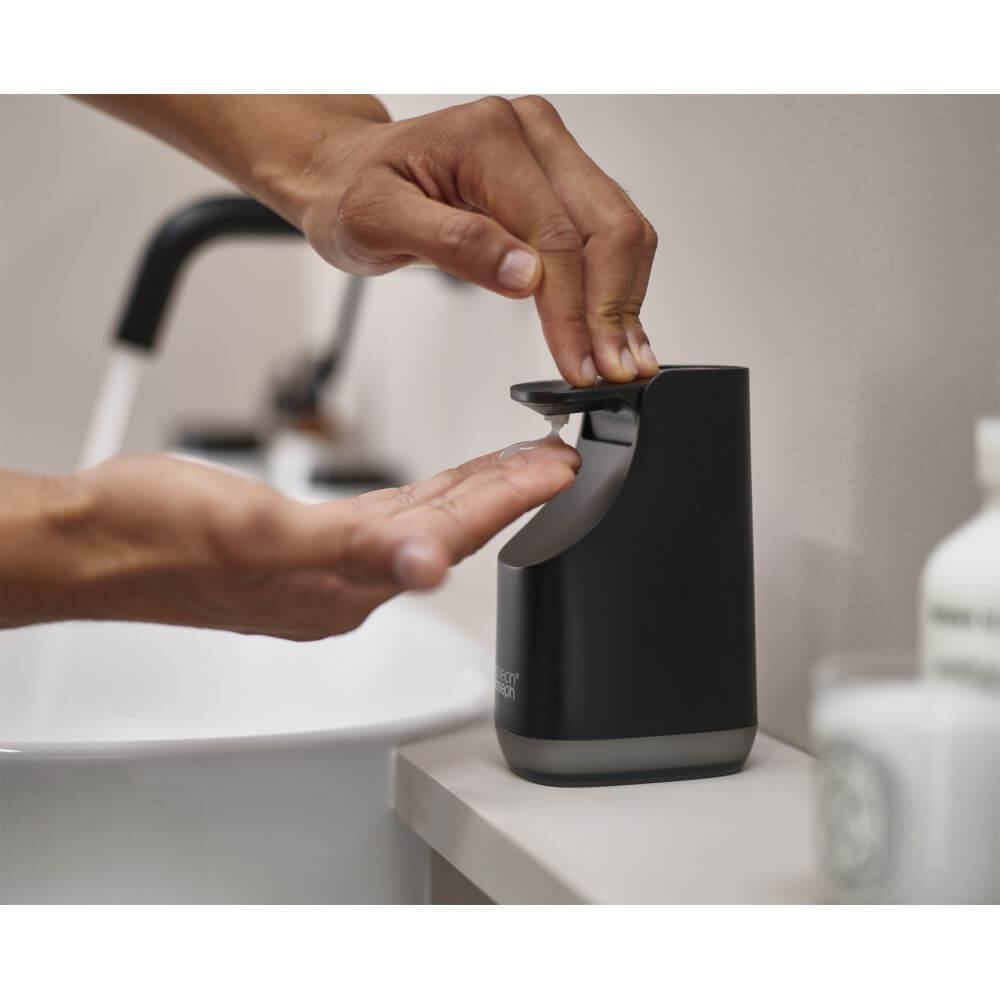 Joseph Joseph Slim Compact Soap Dispenser Matte Black - BATHROOM - Soap Dispensers and Trays - Soko and Co