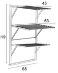 Karim 3 Tier Wall Mounted Clothes Airer Cherry Wood - LAUNDRY - Airers - Soko and Co