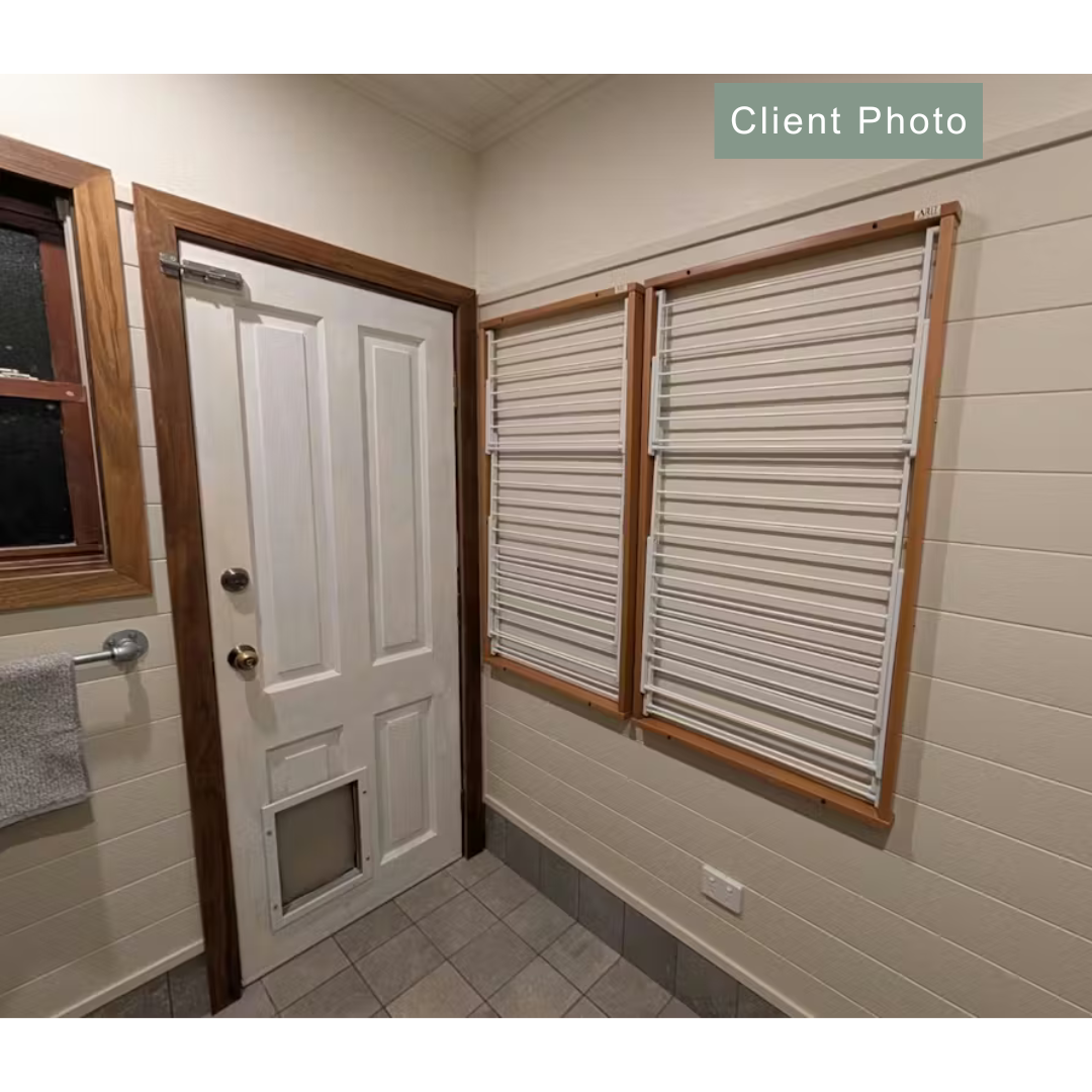 Karim 3 Tier Wall Mounted Clothes Airer Cherry Wood - LAUNDRY - Airers - Soko and Co