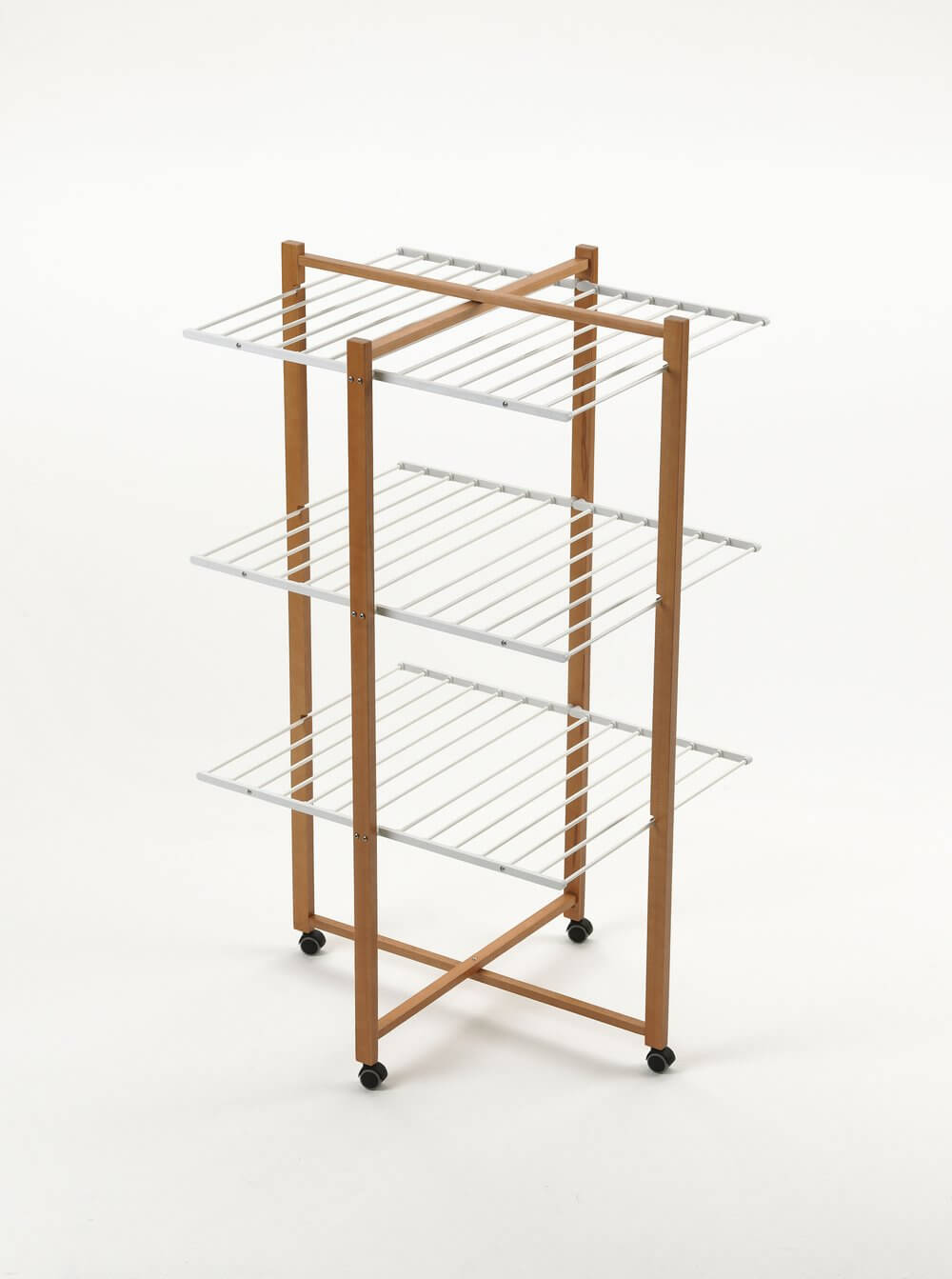 Karisma 3 Tier Tower Clothes Airer Cherry Wood - LAUNDRY - Airers - Soko and Co