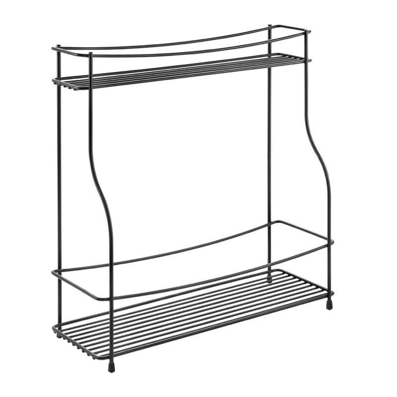 Lava 2 Tier Spice and Oil Bench Rack Black - KITCHEN - Spice Racks - Soko and Co