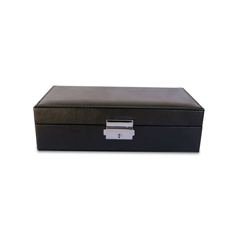 Leather Tea Box Black - KITCHEN - Bench - Soko and Co