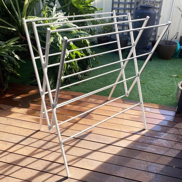 Limited Edition Heavy Duty Clothes Airer White Soko Co