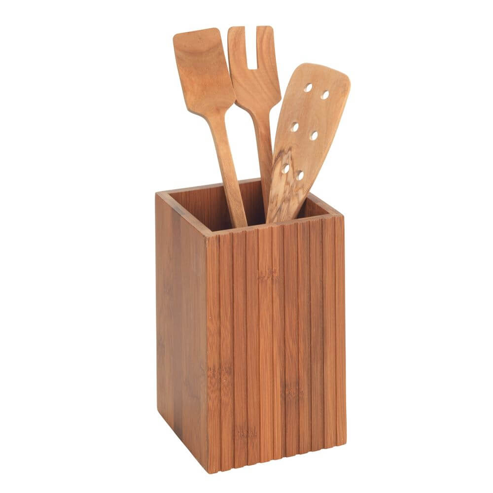 Mera Utensil Holder Bamboo - KITCHEN - Bench - Soko and Co