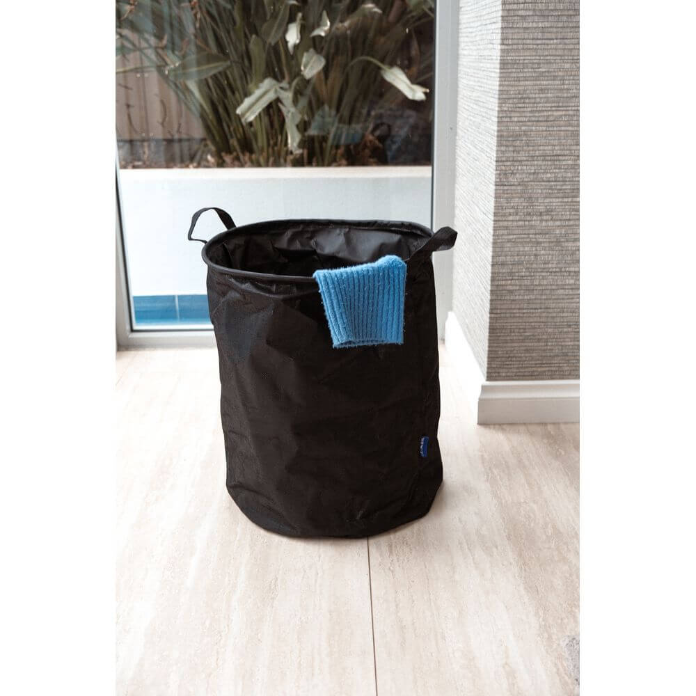 Messina 70L Linen Laundry Hamper Charcoal - LAUNDRY - Hampers - Soko and Co