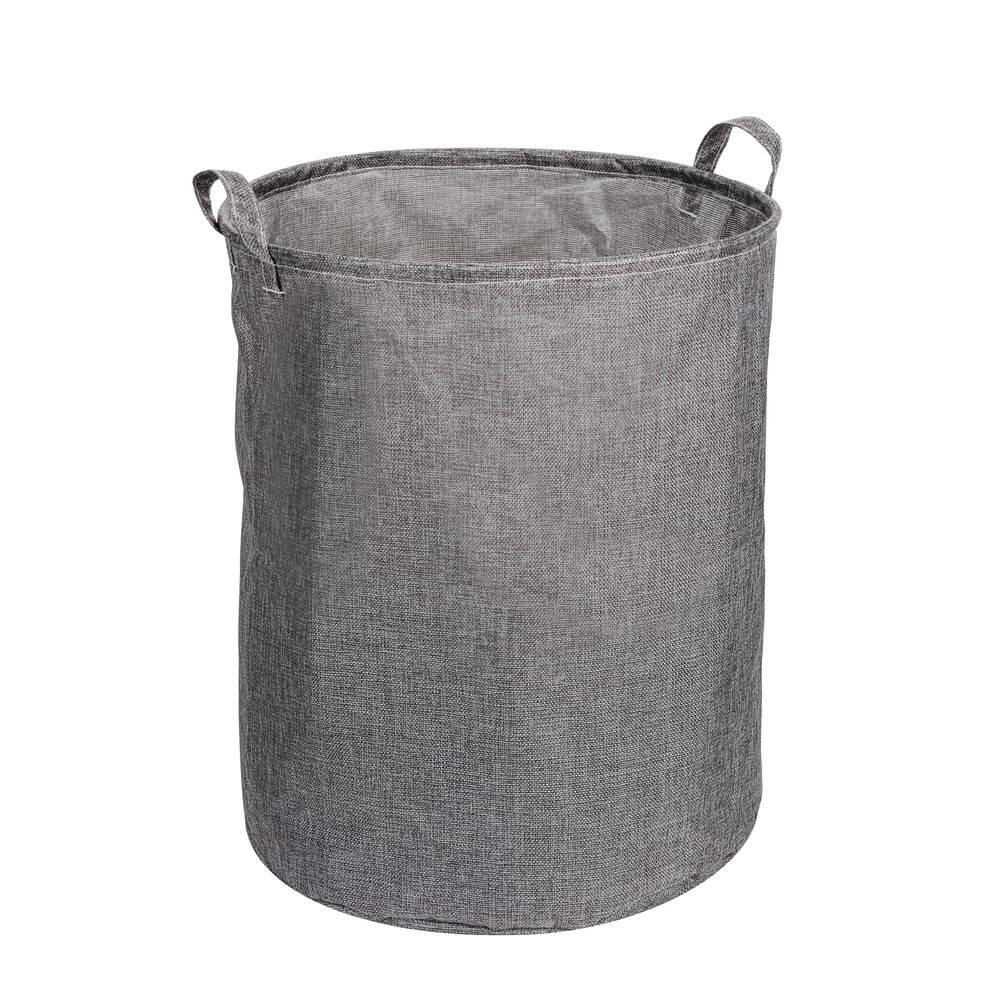 Messina 70L Linen Laundry Hamper Grey - LAUNDRY - Hampers - Soko and Co