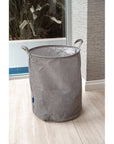 Messina 70L Linen Laundry Hamper Grey - LAUNDRY - Hampers - Soko and Co