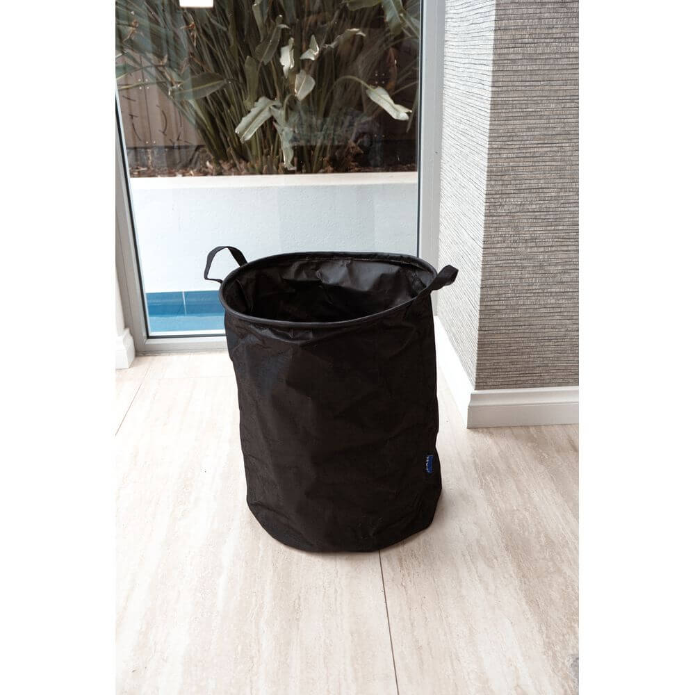 Messina 70L Linen Look Laundry Hamper Charcoal - LAUNDRY - Hampers - Soko and Co