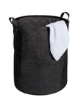 Messina 70L Linen Look Laundry Hamper Charcoal - LAUNDRY - Hampers - Soko and Co