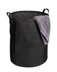 Messina 70L Linen Look Laundry Hamper Charcoal - LAUNDRY - Hampers - Soko and Co