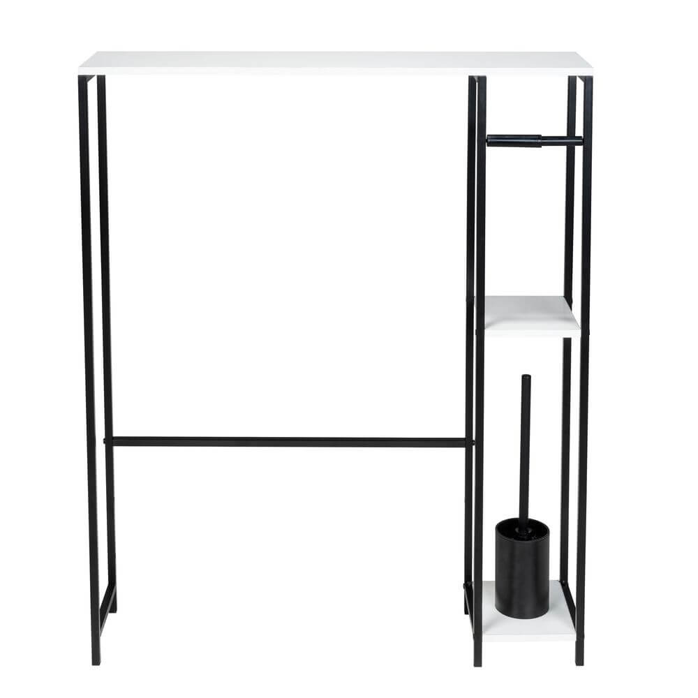 Molveno Over The Toilet Shelving Unit with Brush - HOME STORAGE - Shelves and Cabinets - Soko and Co