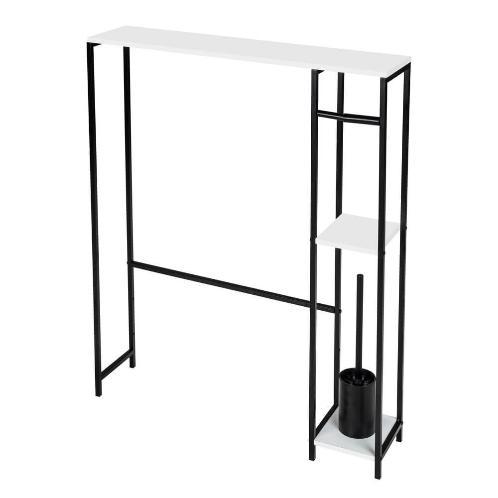 Molveno Over The Toilet Shelving Unit with Brush - HOME STORAGE - Shelves and Cabinets - Soko and Co