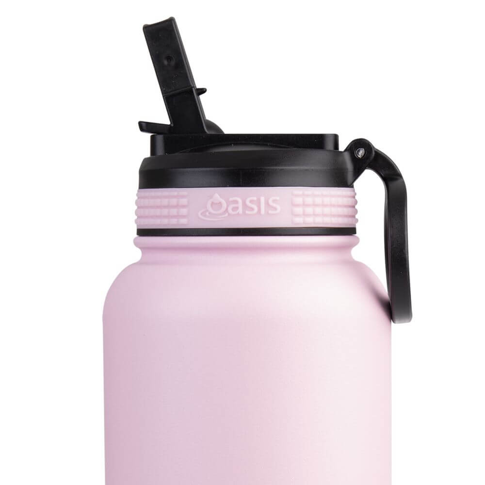 Oasis 1.1L Insulated Challenger Water Bottle with Straw Pink - LIFESTYLE - Water Bottles - Soko and Co