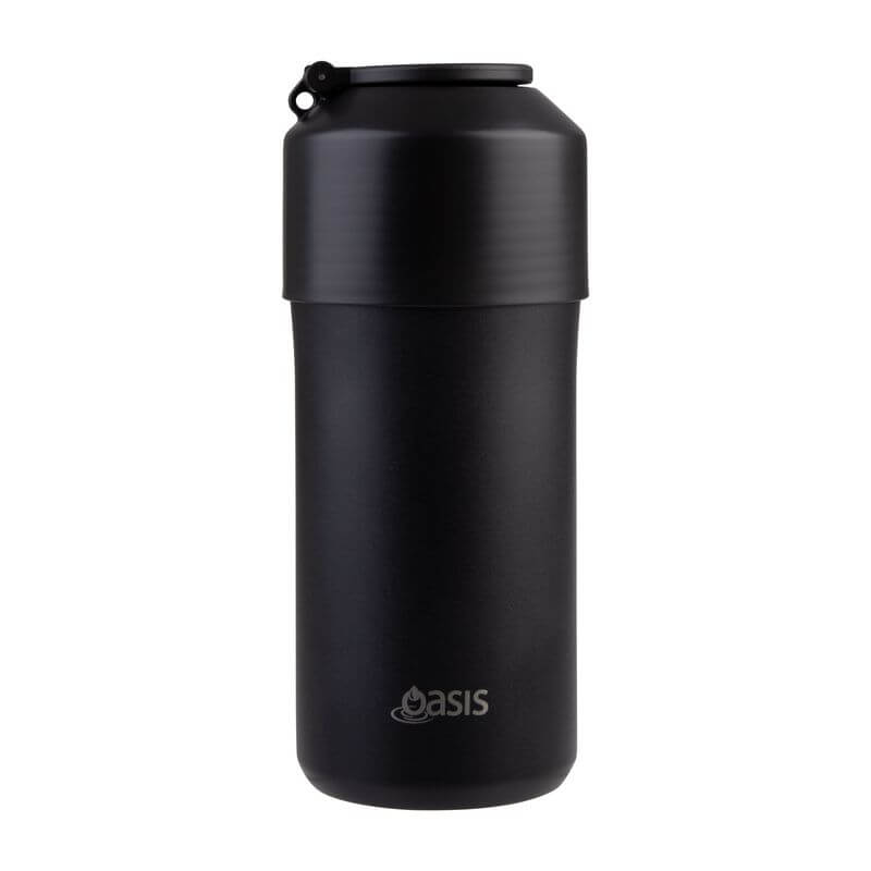 Oasis Double Wall Insulated Adjustable Wine Cooler Black