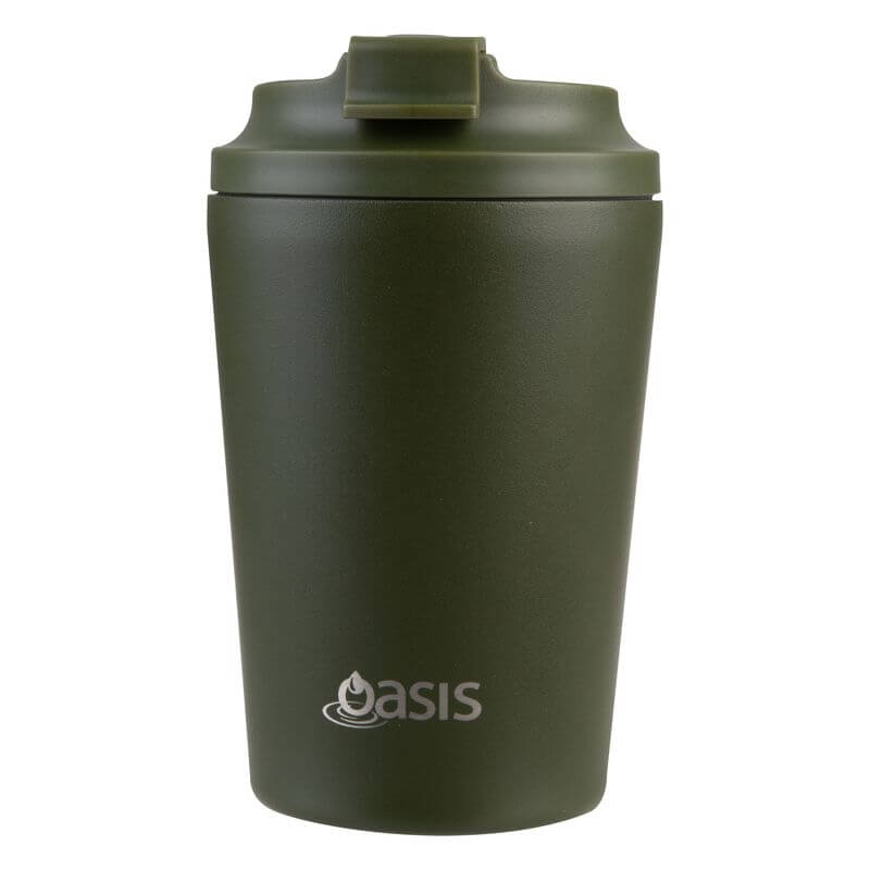 Oasis Double Wall Insulated Coffee Cup 360ml Forest Green - LIFESTYLE - Coffee Mugs - Soko and Co