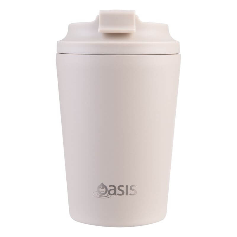 Oasis Double Wall Insulated Coffee Cup 360ml Oat - LIFESTYLE - Coffee Mugs - Soko and Co