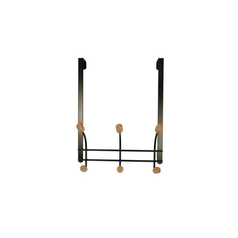 Over The Door Double Hooks Black Small - WARDROBE - Over the Door Hooks - Soko and Co