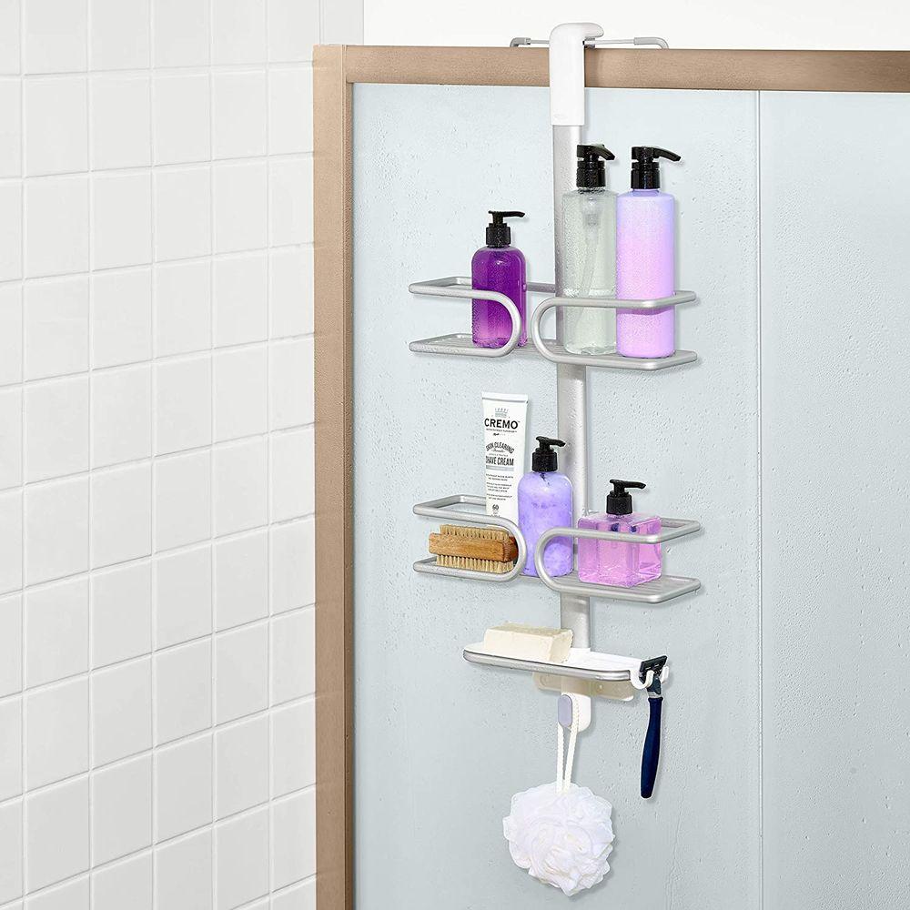 OXO 3 Tier Aluminium Over Door Shower Caddy - BATHROOM - Shower Caddies - Soko and Co