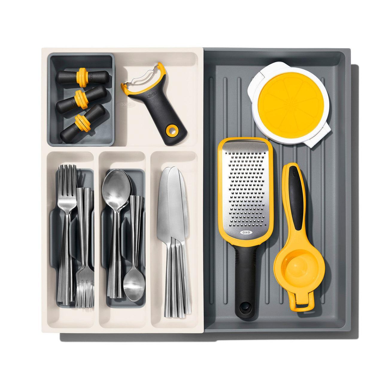 OXO 5 Compartment Large Expandable Cutlery Tray - KITCHEN - Cutlery Trays - Soko and Co