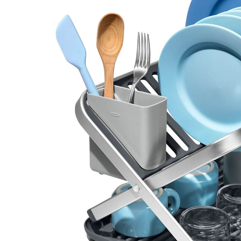OXO Collapsible Aluminium Dish Drying Rack - KITCHEN - Sink - Soko and Co