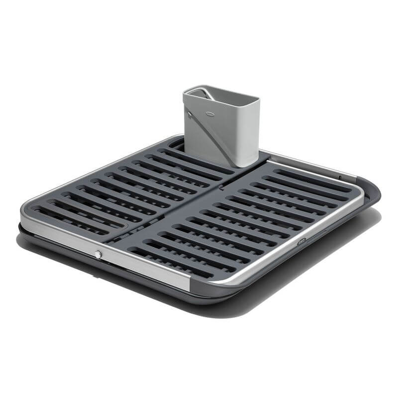 OXO Collapsible Aluminium Dish Drying Rack - KITCHEN - Sink - Soko and Co