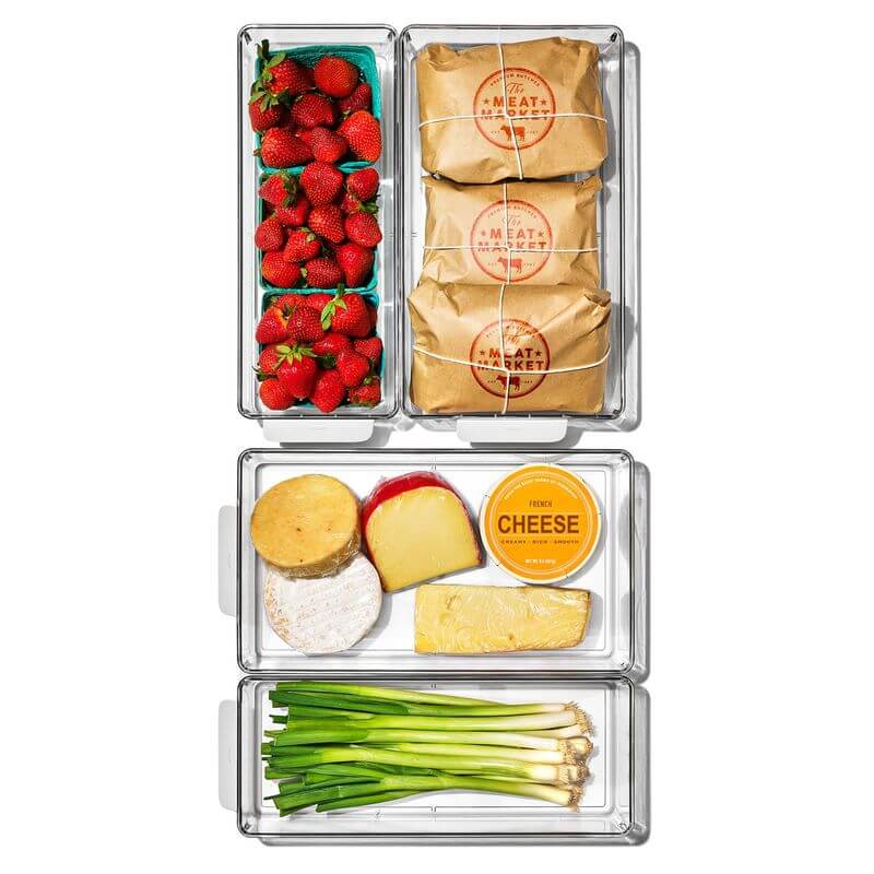 OXO Good Grips Fridge Storage Bins 4 Piece Starter Set - KITCHEN - Fridge and Produce - Soko and Co