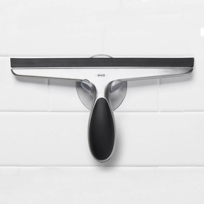 OXO Stainless Steel Shower Squeegee with Hook - BATHROOM - Squeegees and Cleaning - Soko and Co