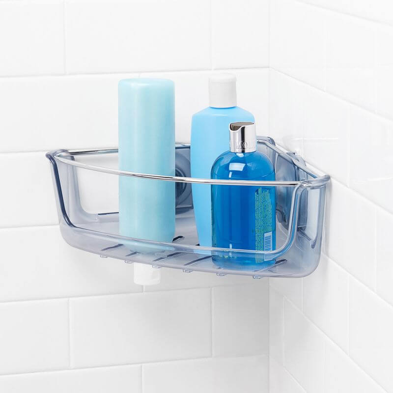 OXO StrongHold Suction Corner Shower Basket - BATHROOM - Suction - Soko and Co