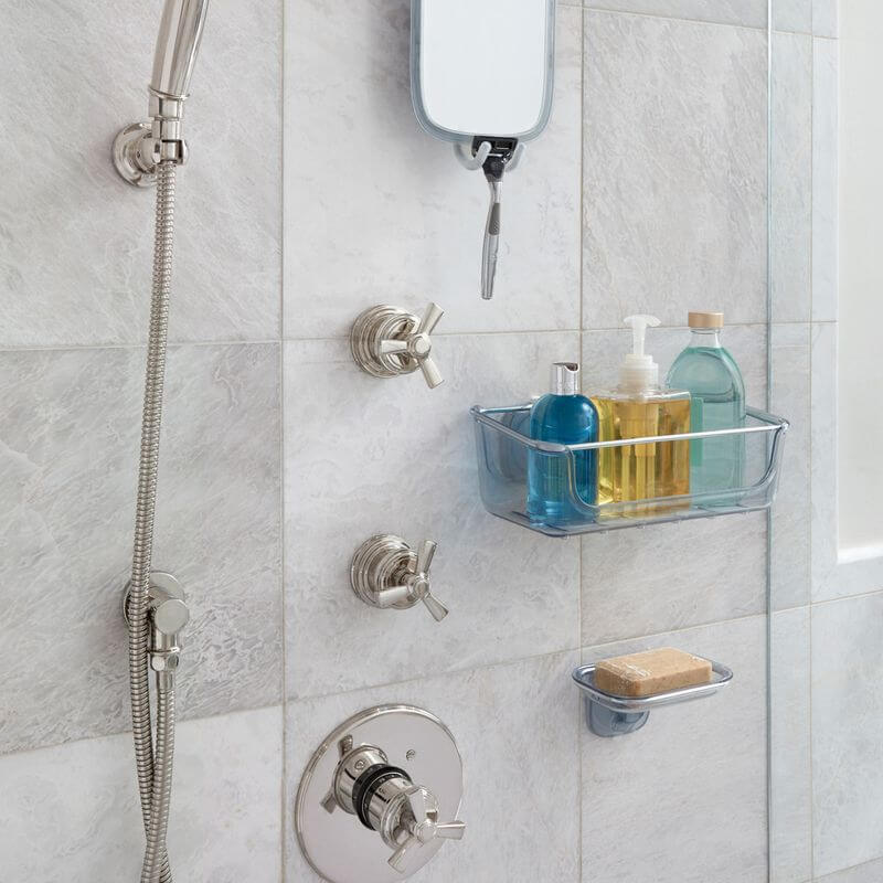 OXO StrongHold Suction Shower Basket - BATHROOM - Suction - Soko and Co