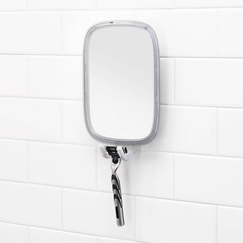 OXO StrongHold Suction Shower Mirror - BATHROOM - Suction - Soko and Co