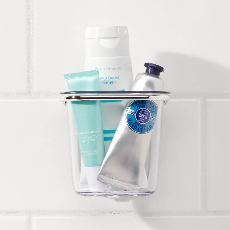 OXO StrongHold Suction Shower Toothbrush Cup - BATHROOM - Suction - Soko and Co