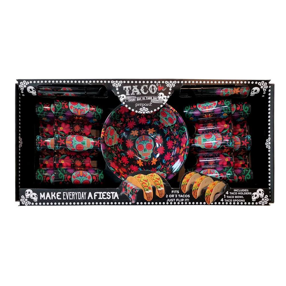 Prepara 9 Piece Day Of The Dead Taco Gift Set - KITCHEN - Entertaining - Soko and Co
